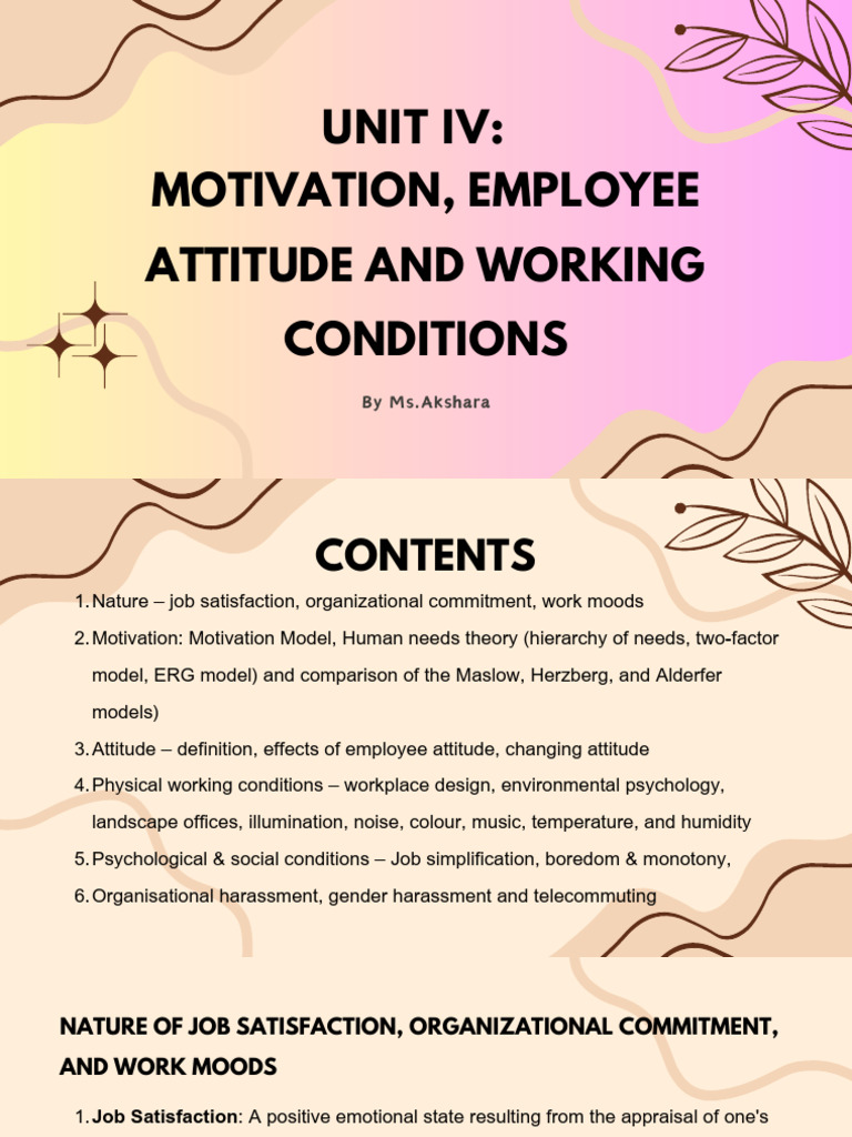 Motivation and Job Satisfaction Insights | PDF | Motivation | Motivational