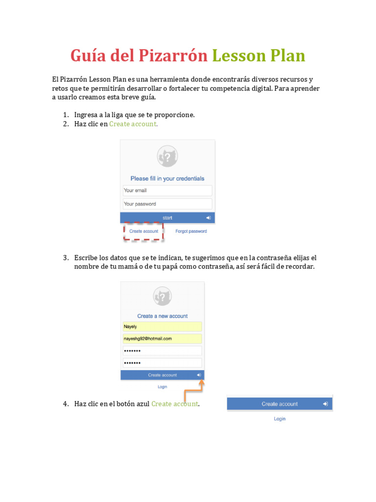 Guía para Usar el Pizarrón Lesson Plan | PDF