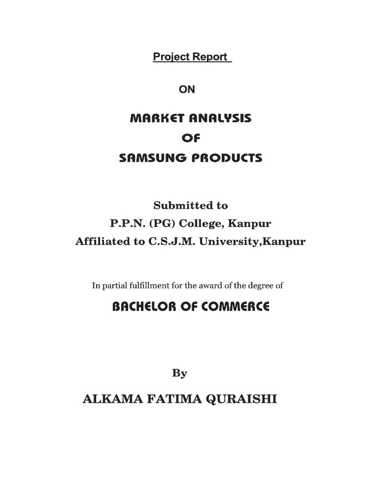Project On Samsung's | PDF