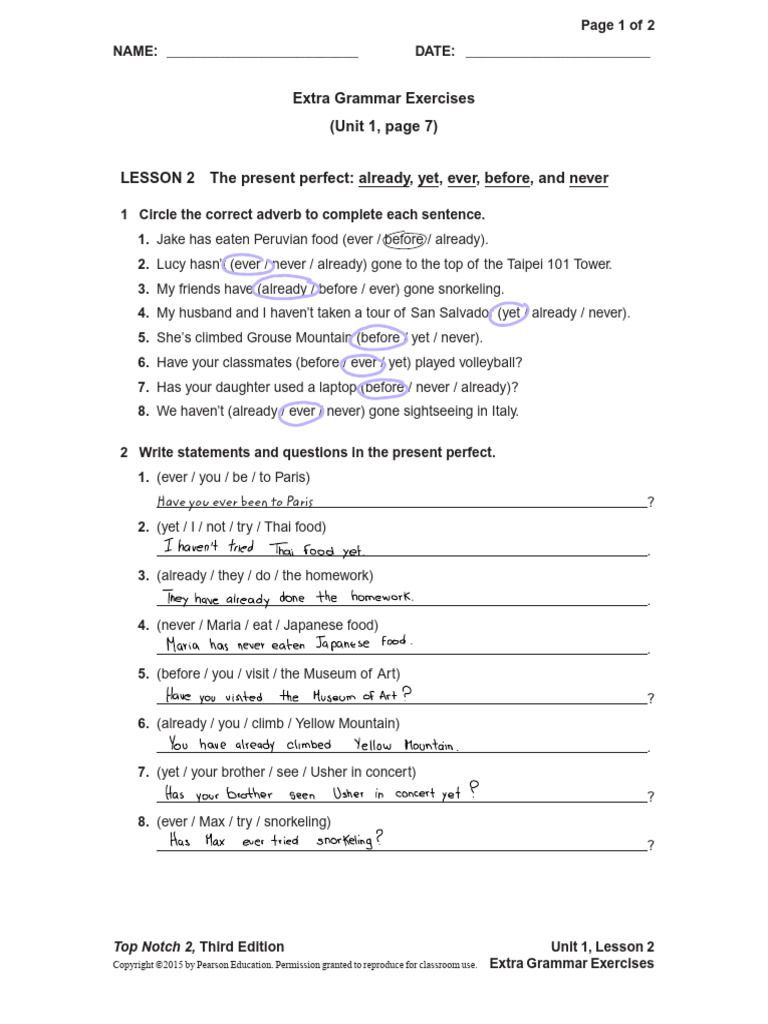 Lesson 2 Finish | PDF