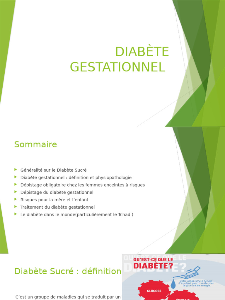 Diabète gestationnel dépistage et risques PDF Diabète — free download