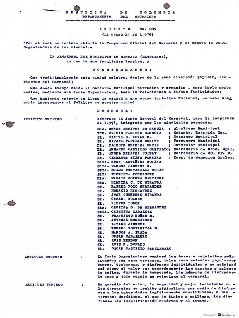 No 005 de 1976 | PDF
