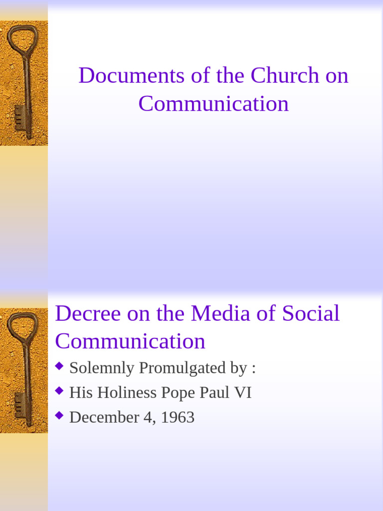 Church Doc Communication | PDF | Catholic Church