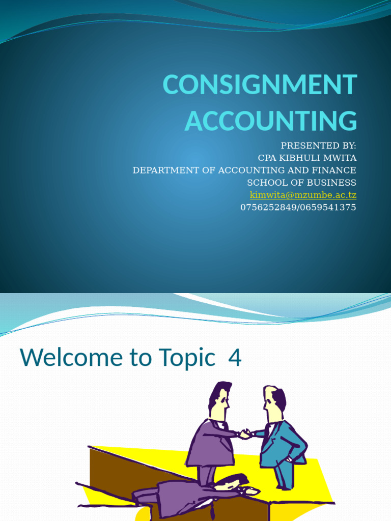 Consignment Accounting Overview | PDF | Debits And Credits | Economies