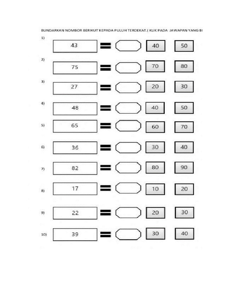 Matematik Pembundaran | PDF