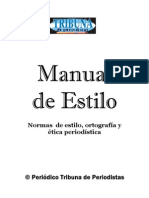 Manual de Estilo Periodistico