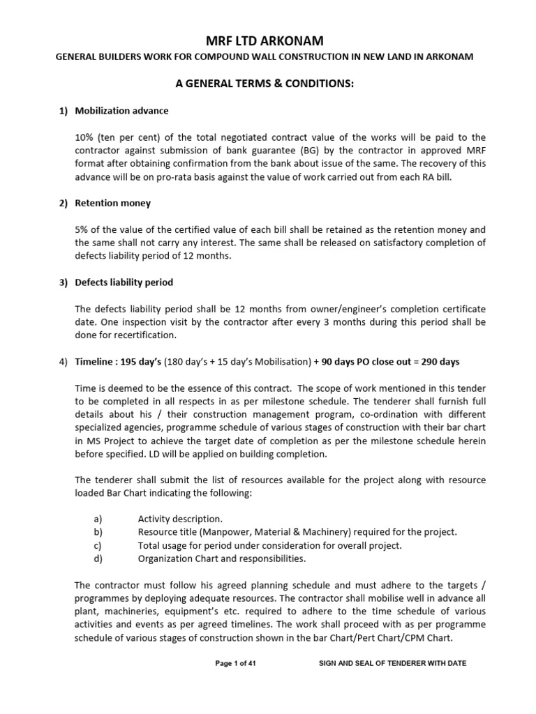 General Terms and Conditions | PDF | Employment | Indemnity