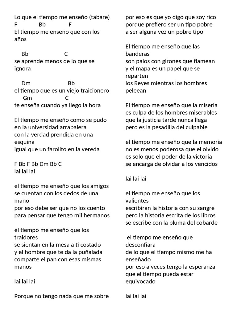 Lo Que El Tiempo Me Enseño | PDF