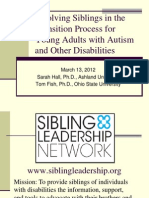 Sibling Leadership Network with Autism NOW March 13, 2012