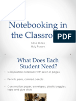 Note Booking in The Classroom Phase 1