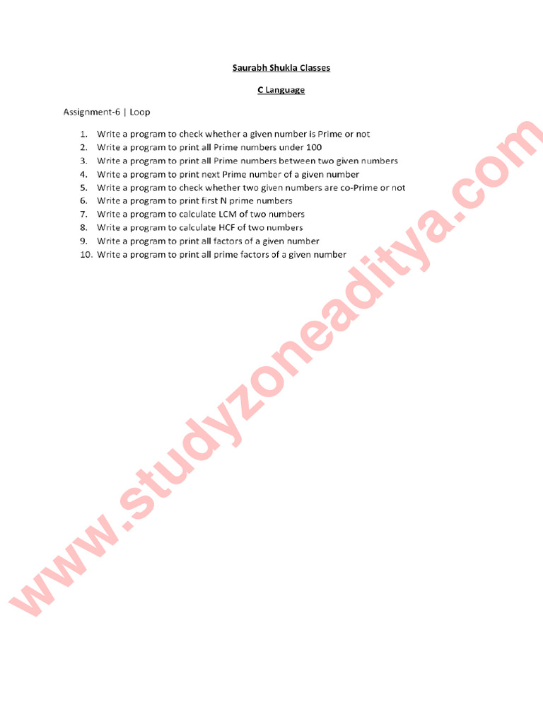 Assignment 6 | PDF