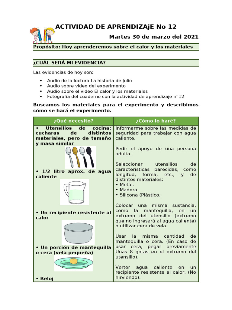 Experimento sobre conductores de calor | PDF | Conductor electrico ...