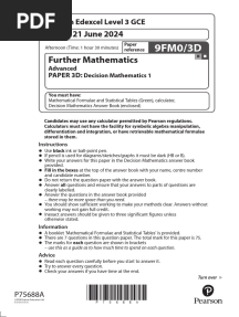 JUNE 2024 A LEVEL D1 PAPER