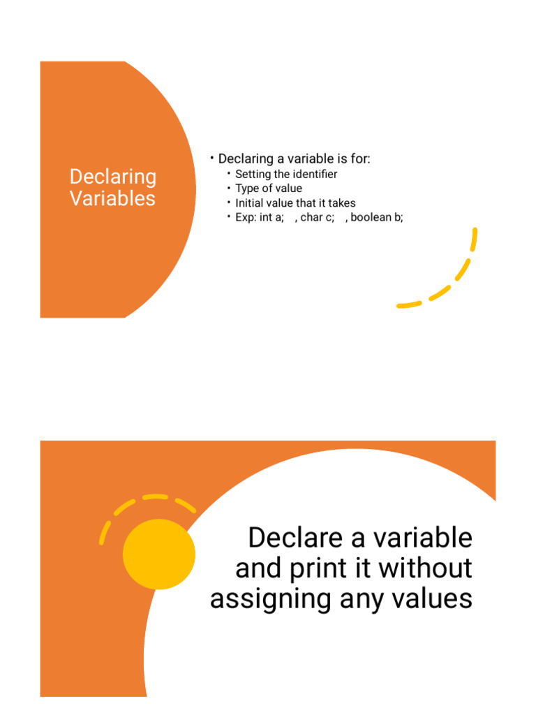 Variable Declaration and Arrays Guide | PDF