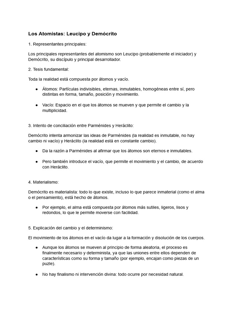 Atomismo | PDF