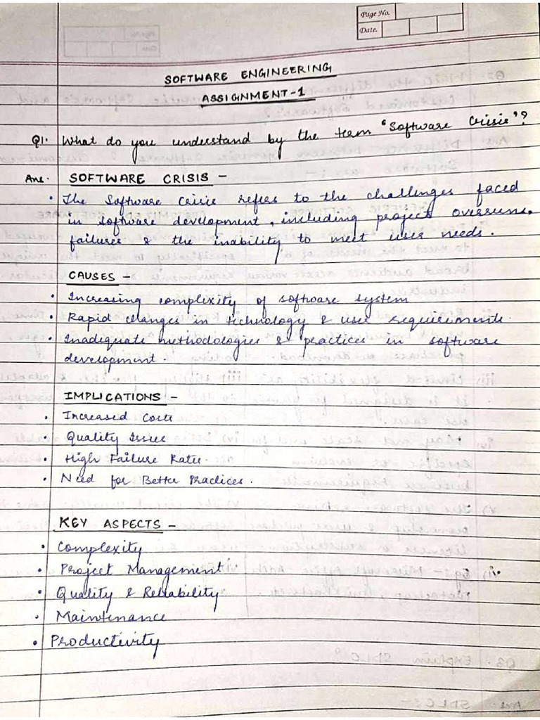SE Assignment 1 | PDF