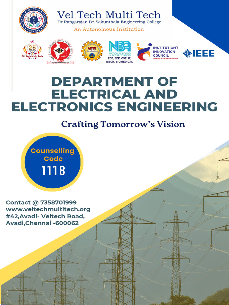 Electrical & Electronics Engineering Brochure | PDF | Engineering ...