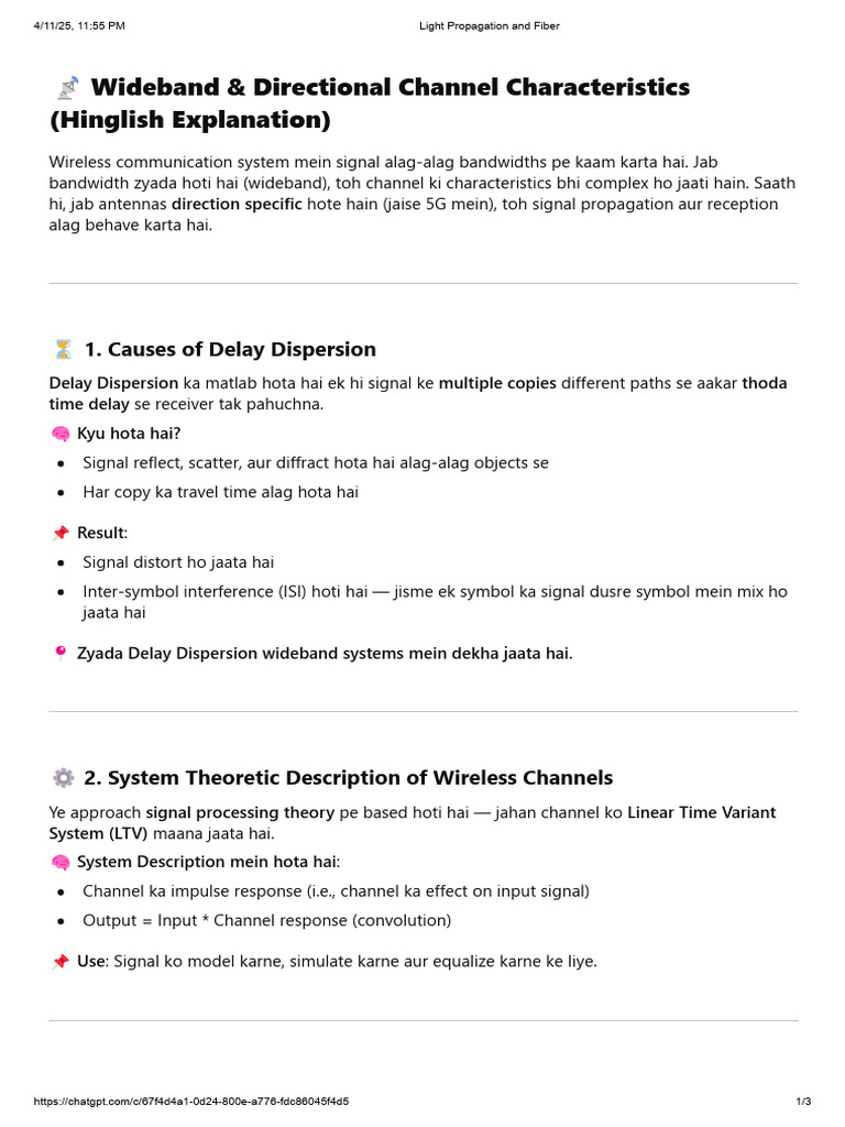 Wideband and Directional Channel Characterstic | PDF | Ultra Wideband ...