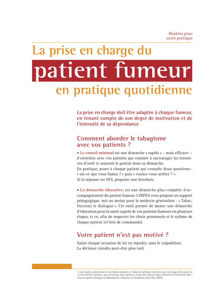 Stratégies pour aider à l'arrêt du tabac | PDF | Sevrage tabagique ...