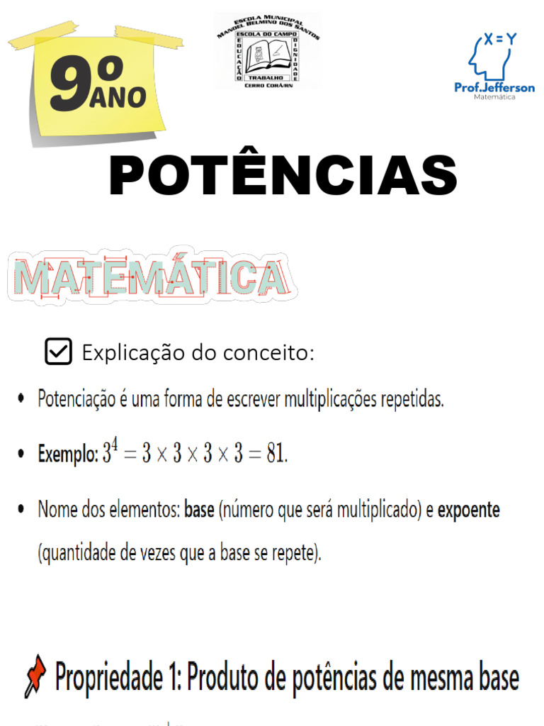 POTÊNCIAS | PDF