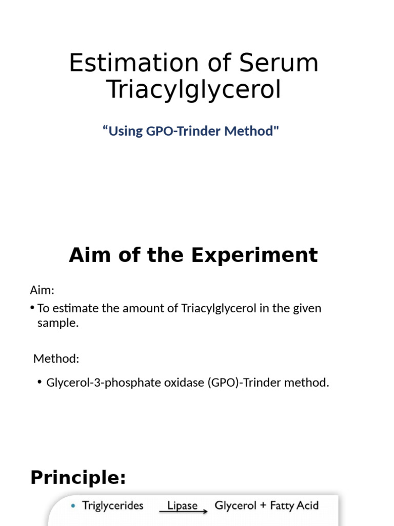 Estimation of Serum TAG1 | PDF