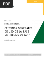 Pliego Técnico ADIF Obra Civil 2023 | PDF | Regulación | Ley de la ...