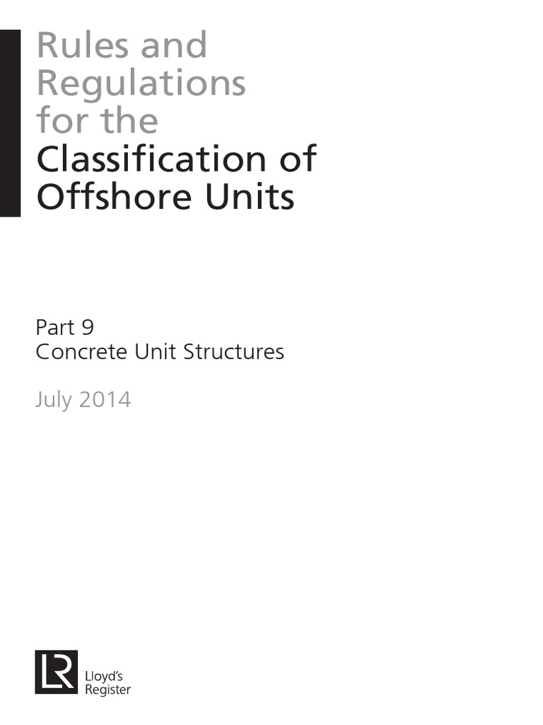 Rules For Offshore Units 2014 Part 9 | PDF | Strength Of Materials ...