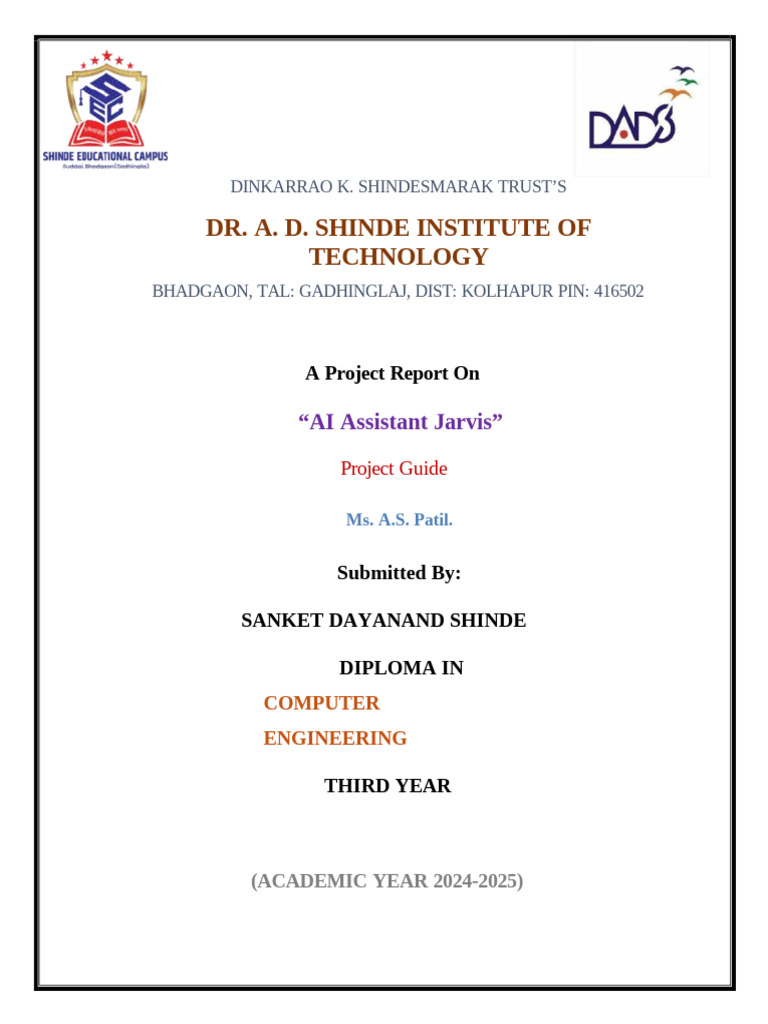 Project Report on AI Assistant Jarvis | PDF | Software Testing ...