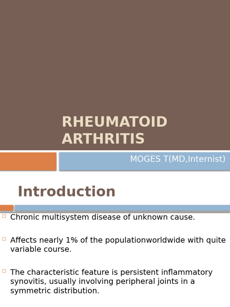 9.2. Rheumatoid Arthritis Lecture | PDF | Rheumatoid Arthritis ...