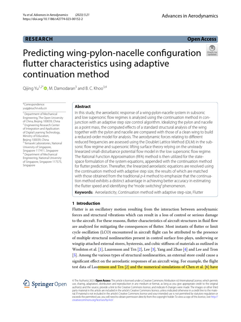 Pylons Paper | PDF | Aerodynamics | Finite Element Method