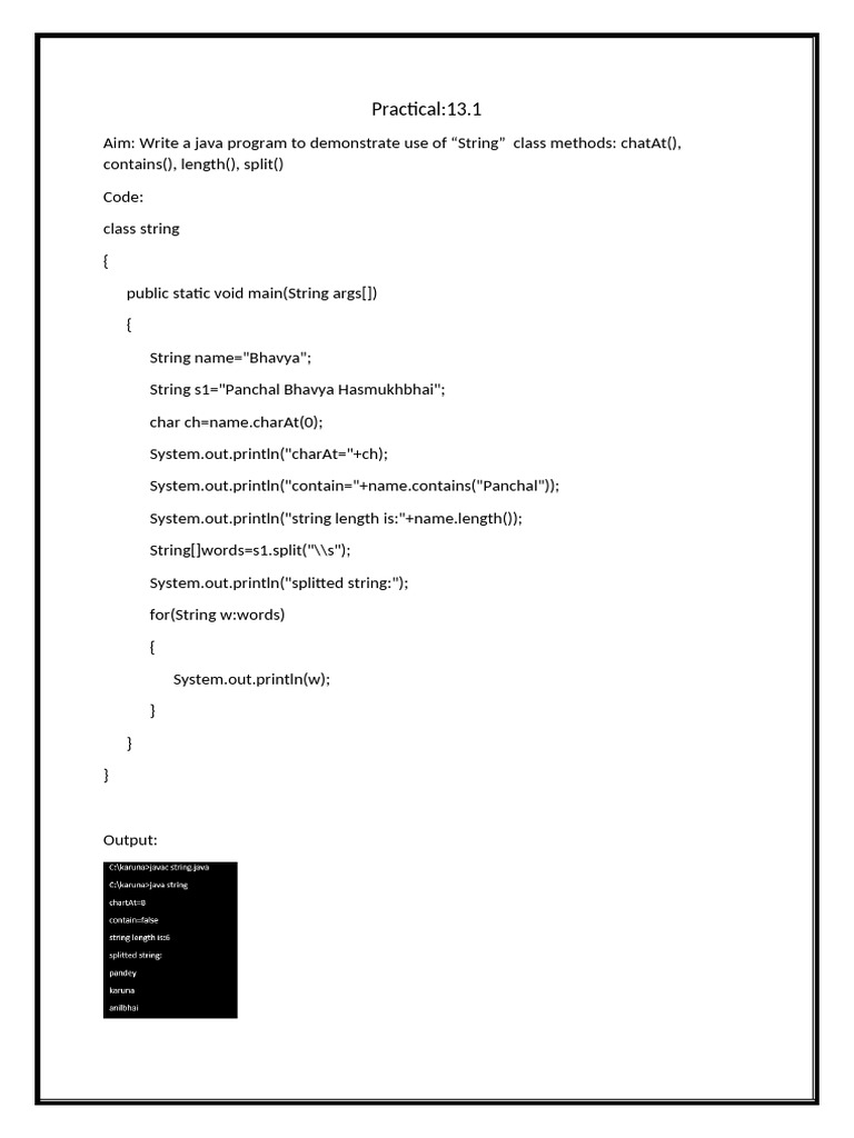 AOOP Practical 13 | PDF