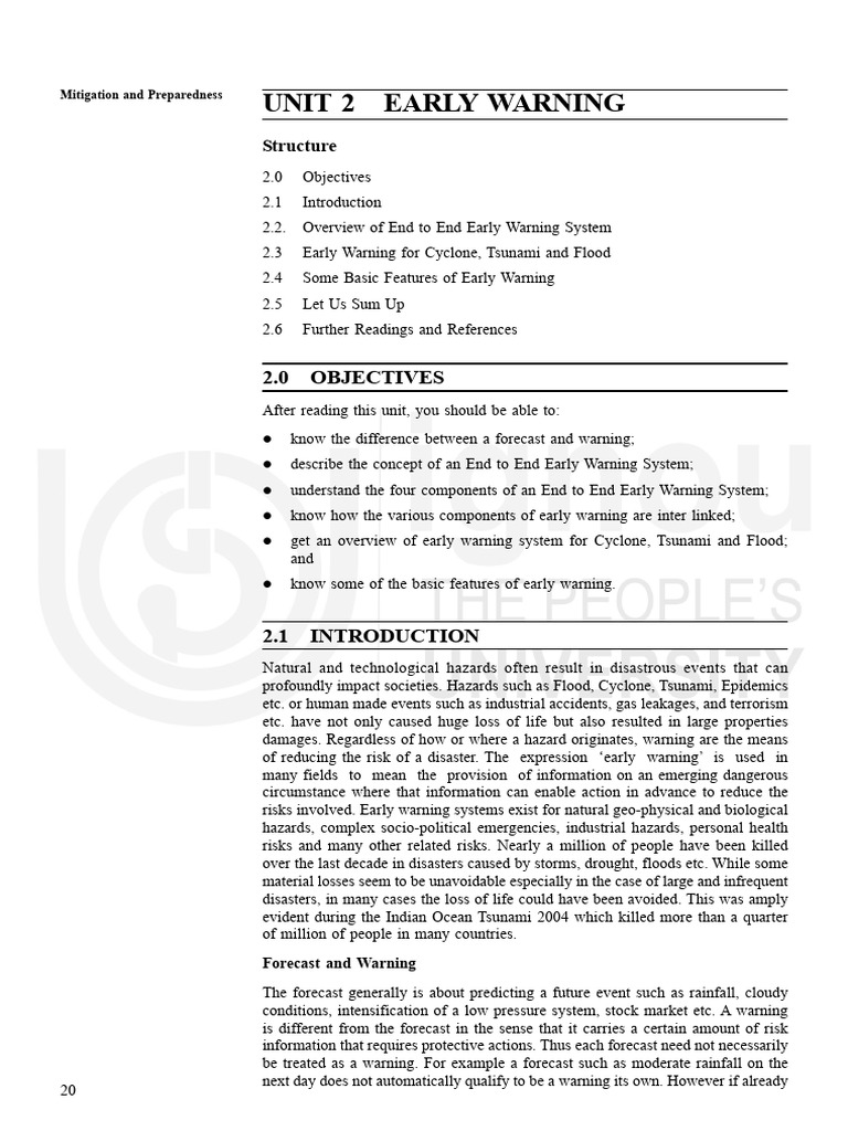 End-to-End Early Warning Systems | PDF | Tsunami | Risk