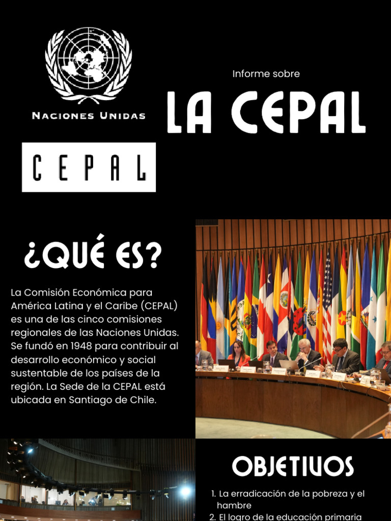 Historia y Objetivos de la CEPAL | PDF | Reducción de pobreza | Pobreza