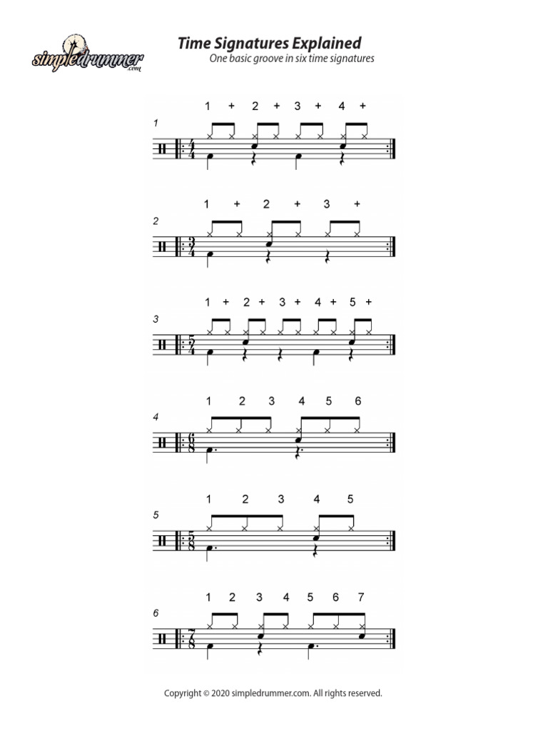 Understanding Six Time Signatures | PDF