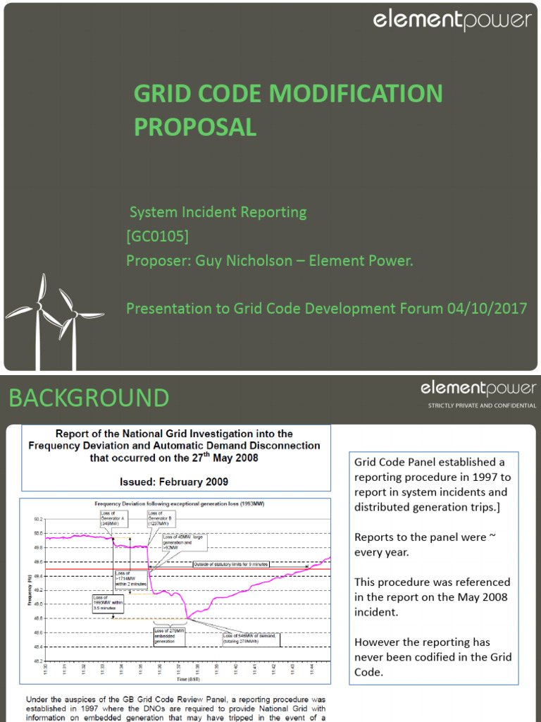Guy N System Incidents Reports Presentation | PDF | Electrical Grid ...