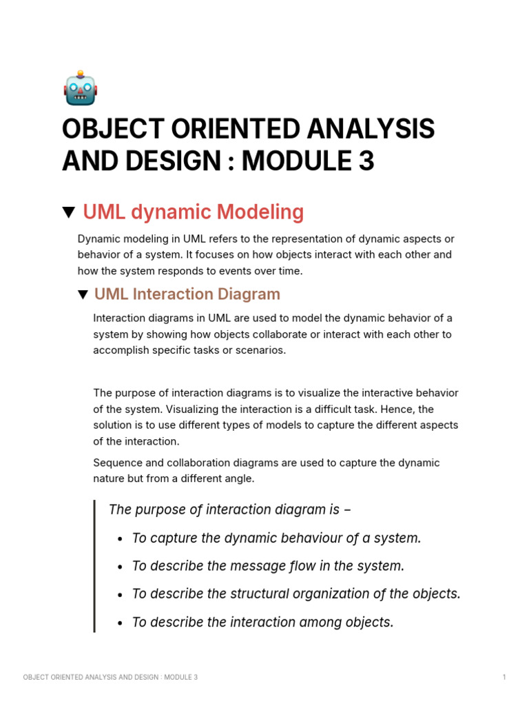 UML Interaction Diagrams Overview | PDF | Unified Modeling Language ...