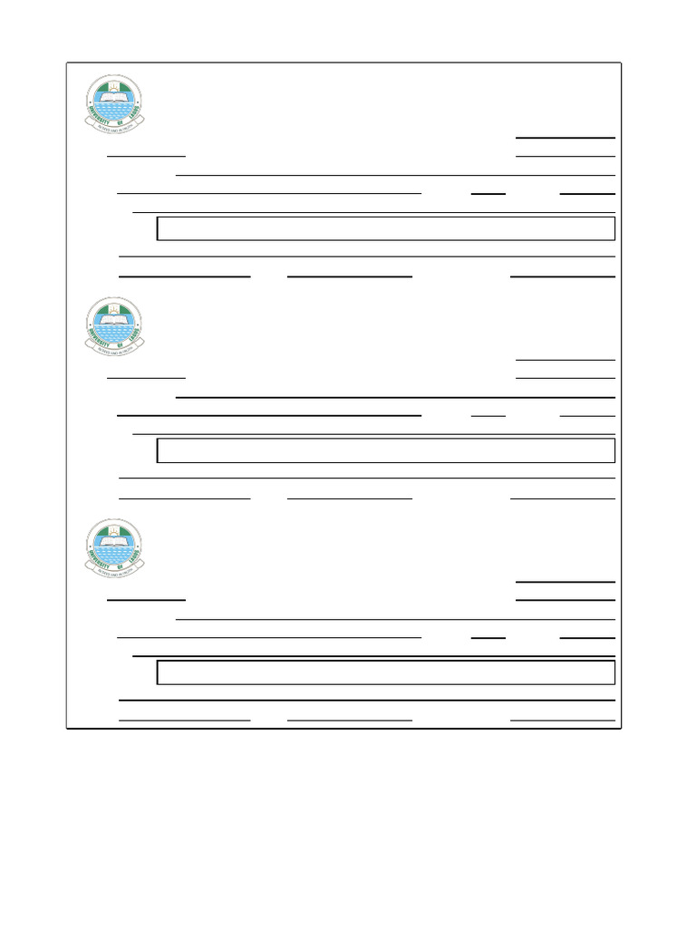 University of Lagos Student Receipts | PDF | Access Control ...