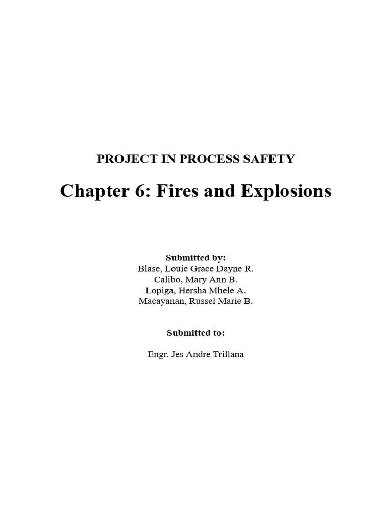 Chapter 6 Fire and Explosion | PDF | Scientific Phenomena | Continuum ...