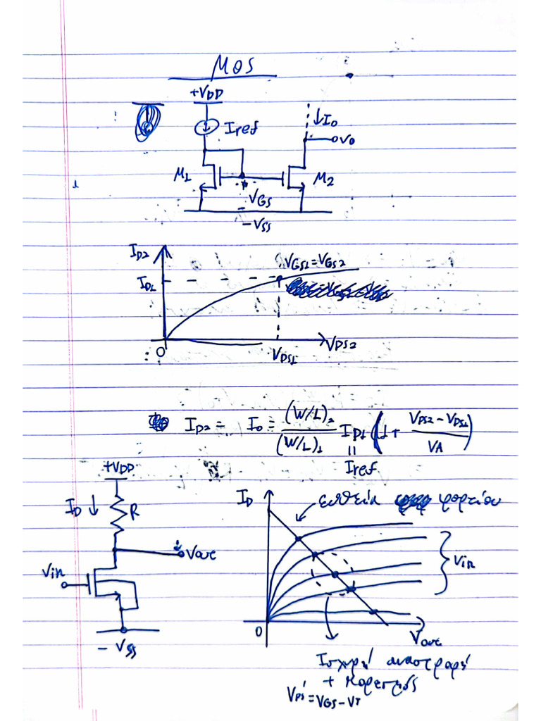 Greek Electronics Notes On MOSFETs | PDF