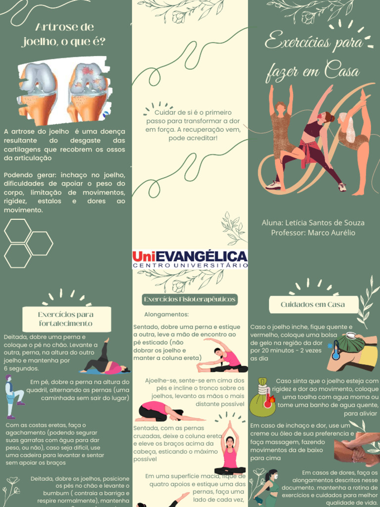 Tratamento em Casa | PDF | Joelho | Osteoartrite, image size:768x1024