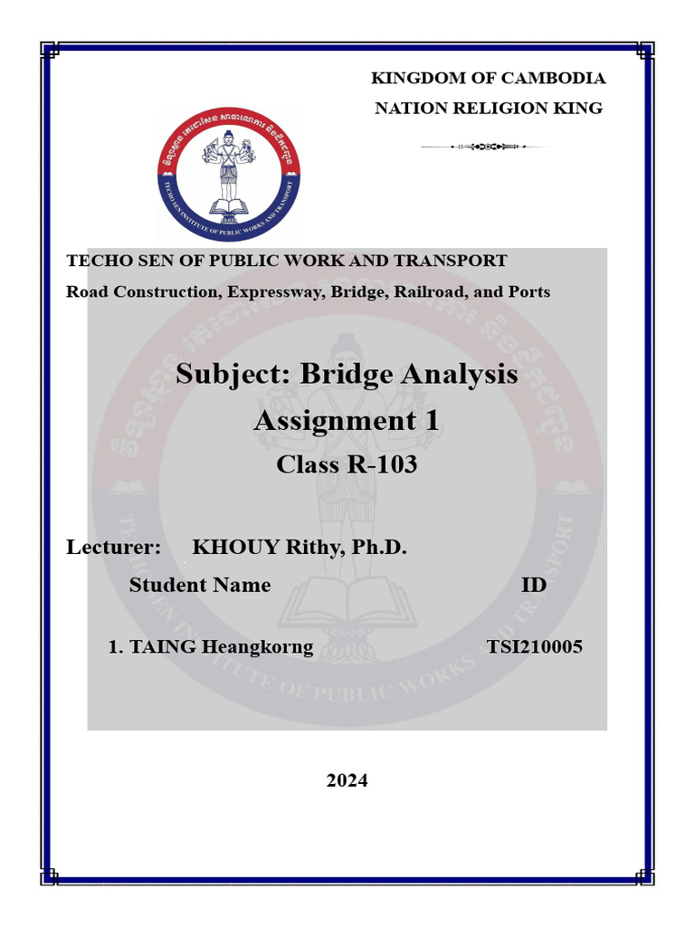 Bridge Analysis and Hydrology Calculations | PDF | Discharge (Hydrology ...