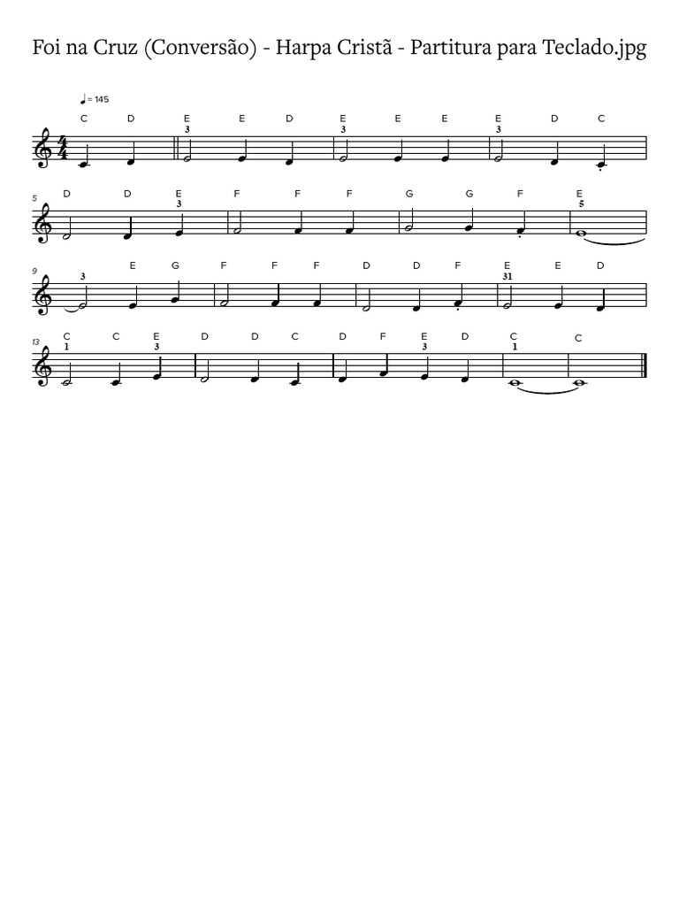 partitura-foi-na-cruz-para-teclado-pdf