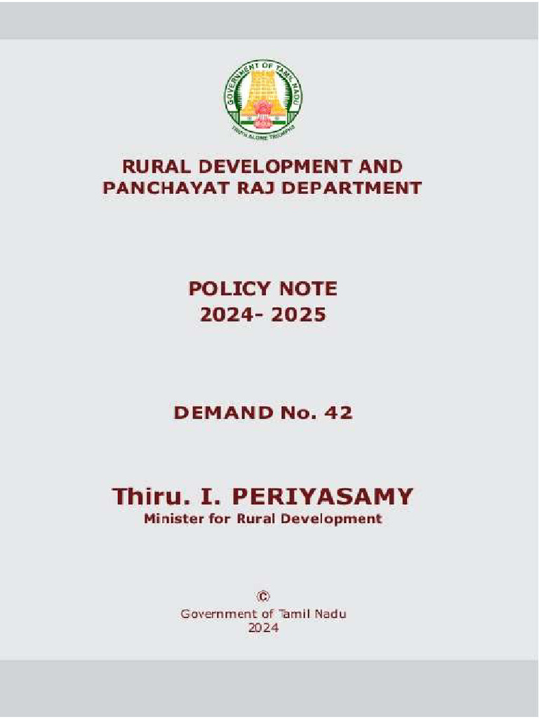 police note rural development | PDF | Government Of India