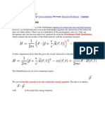 Dirac Equation Explained Relativistic Spin Particle Equation