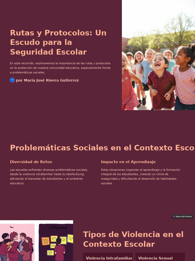 Rutas y Protocolos para la Seguridad Escolar | PDF | Violencia | Acoso ...