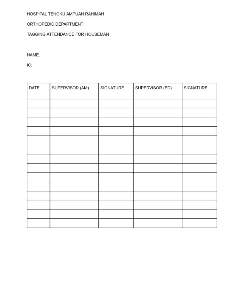 Tagging Attendance - Print | PDF