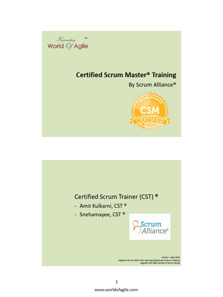 CSM-PARTICIPANT-COPY-Sep2024 | PDF | Scrum (Software Development ...