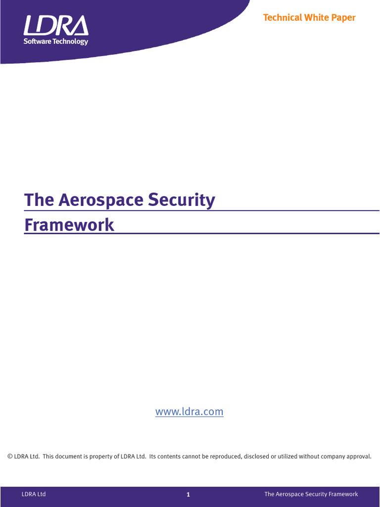 Aerospace Security Framework Review - by - LDRA | PDF | Computer ...