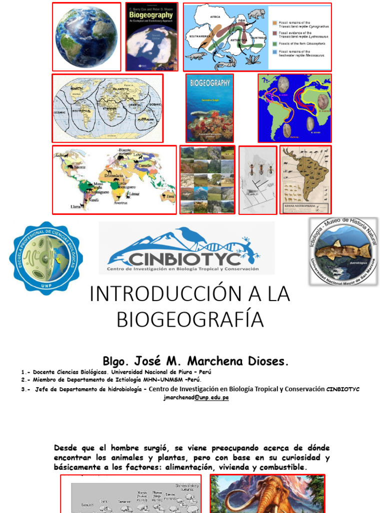 Introducción a la Biogeografía y su Estudio | PDF | Biogeografia | Ecología