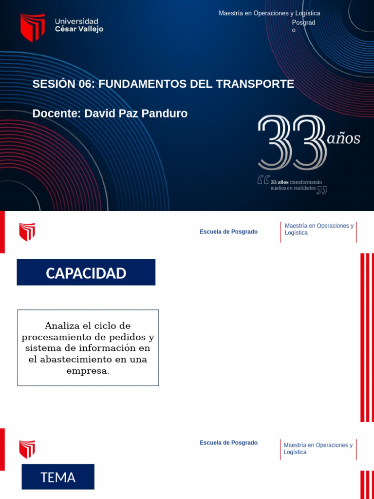 Sesion 06 2025 | PDF | Logística | Transporte